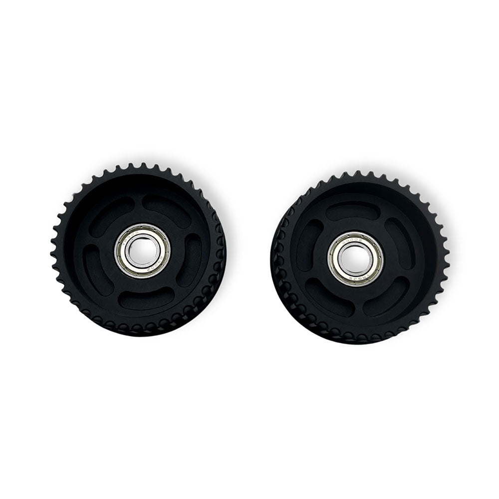 40T Kegel Pulleys CNC-Machined 6061 Aluminum with HTD 5M-15MM-275mm Belt, Compatible with Mad Wheels V2, Mad Max 125mm, and Kegel Core Skateboard Wheels