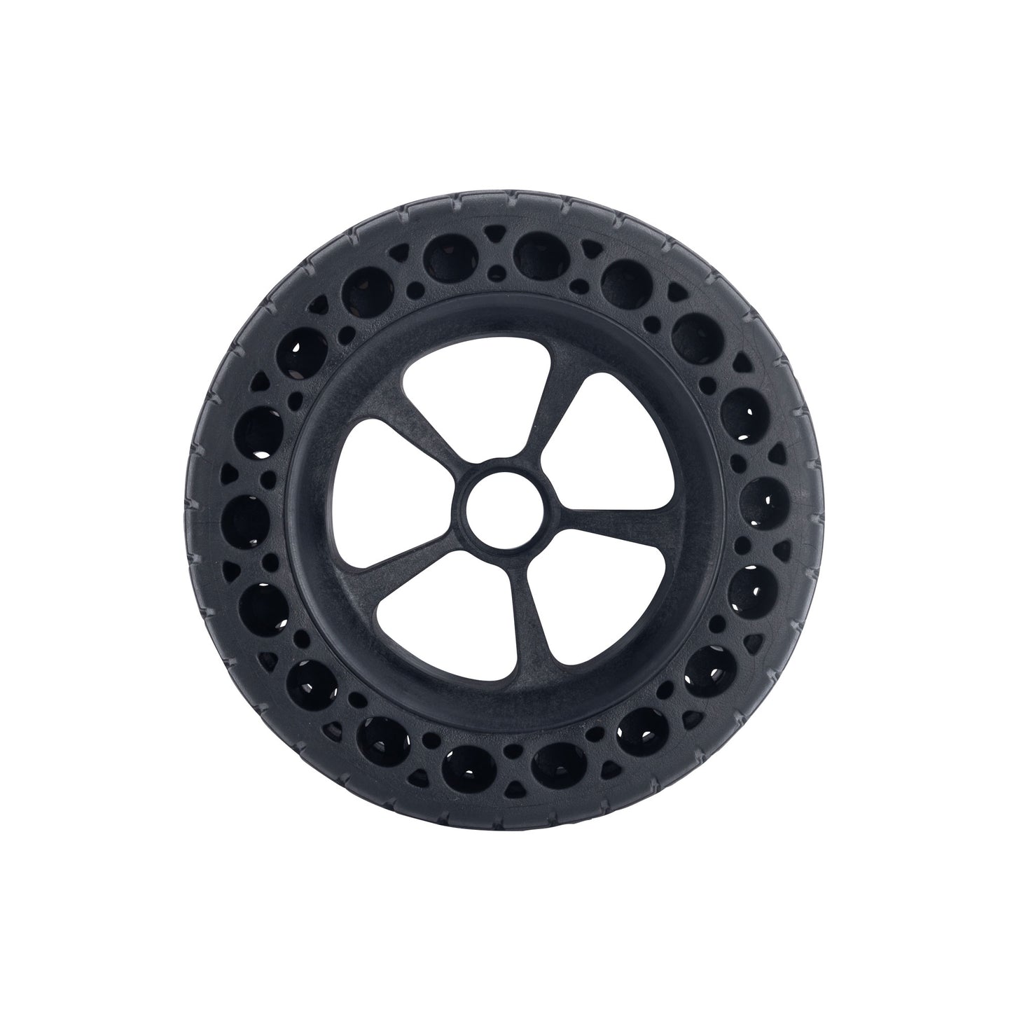 (In Stock, Ready to Ship)160mm Solid Airless All Terrain Off Road Wheel Set for Electric Skateboards
