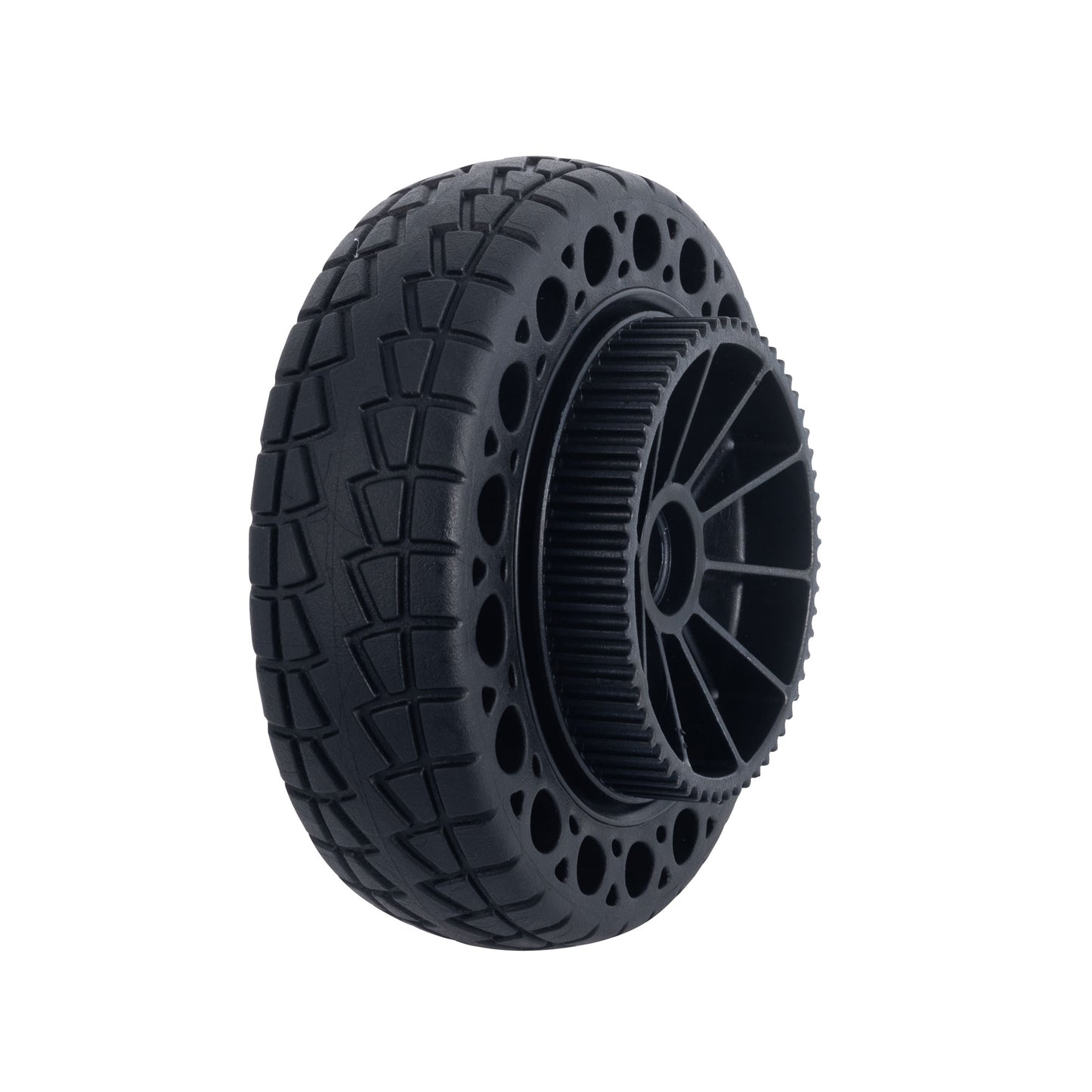 (In Stock, Ready to Ship)160mm Solid Airless All Terrain Off Road Wheel Set for Electric Skateboards