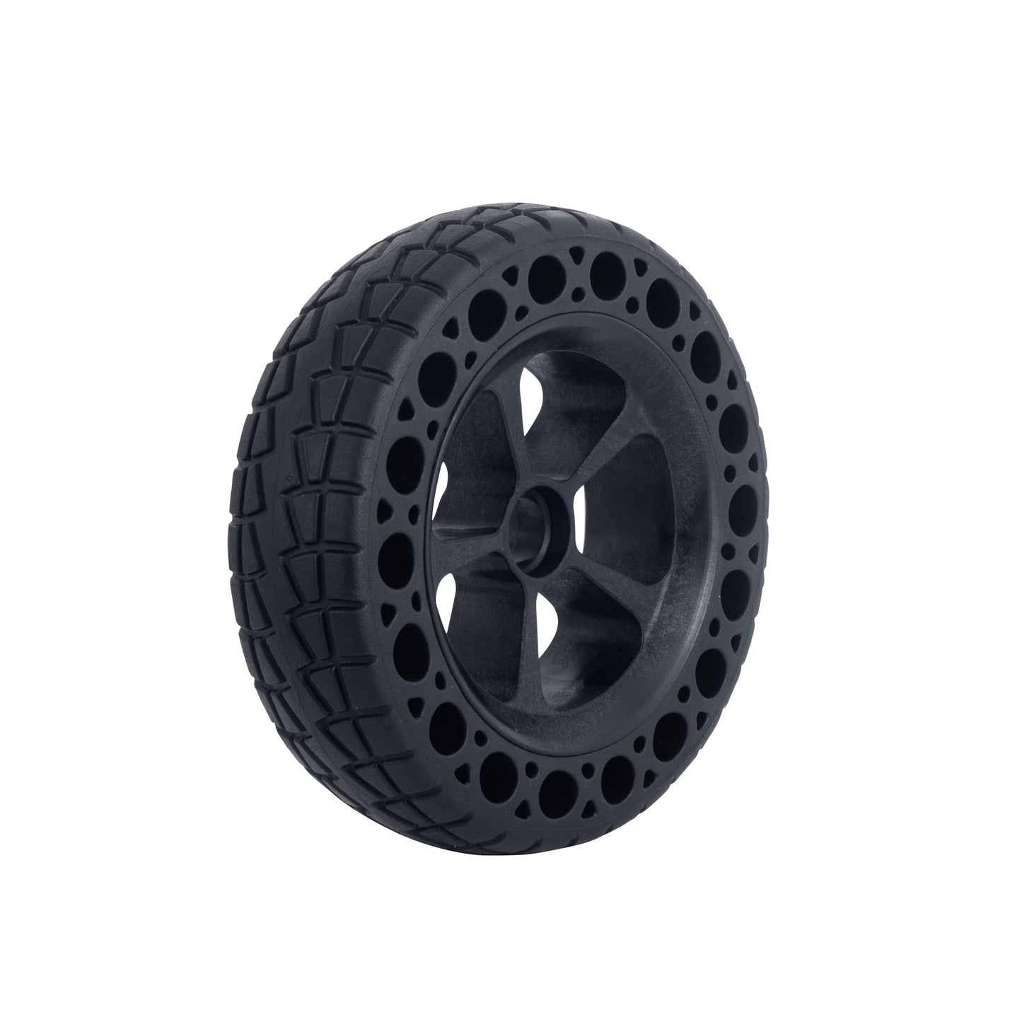 (In Stock, Ready to Ship)160mm Solid Airless All Terrain Off Road Wheel Set for Electric Skateboards