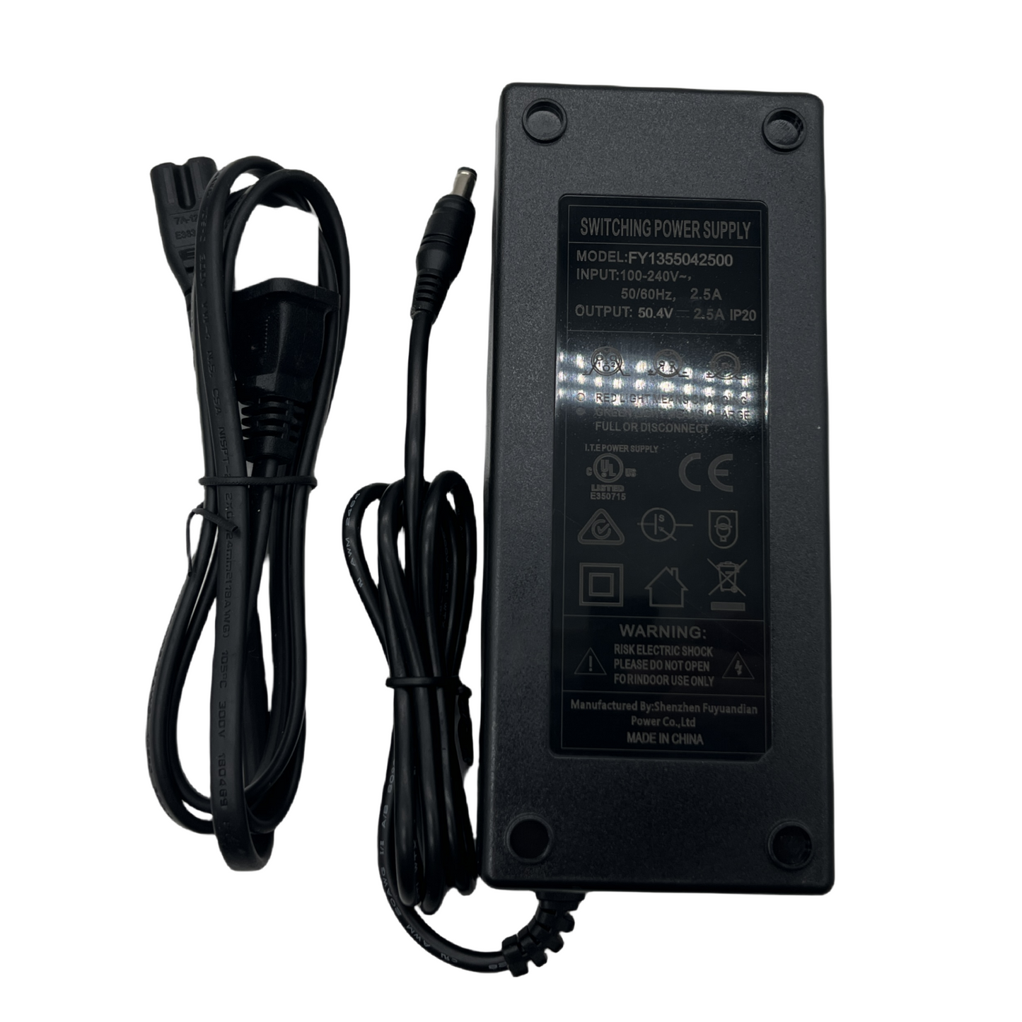 12S 50.4V 2.5A Charger(Compatible with Verreal RS Pro and Verreal ACE)