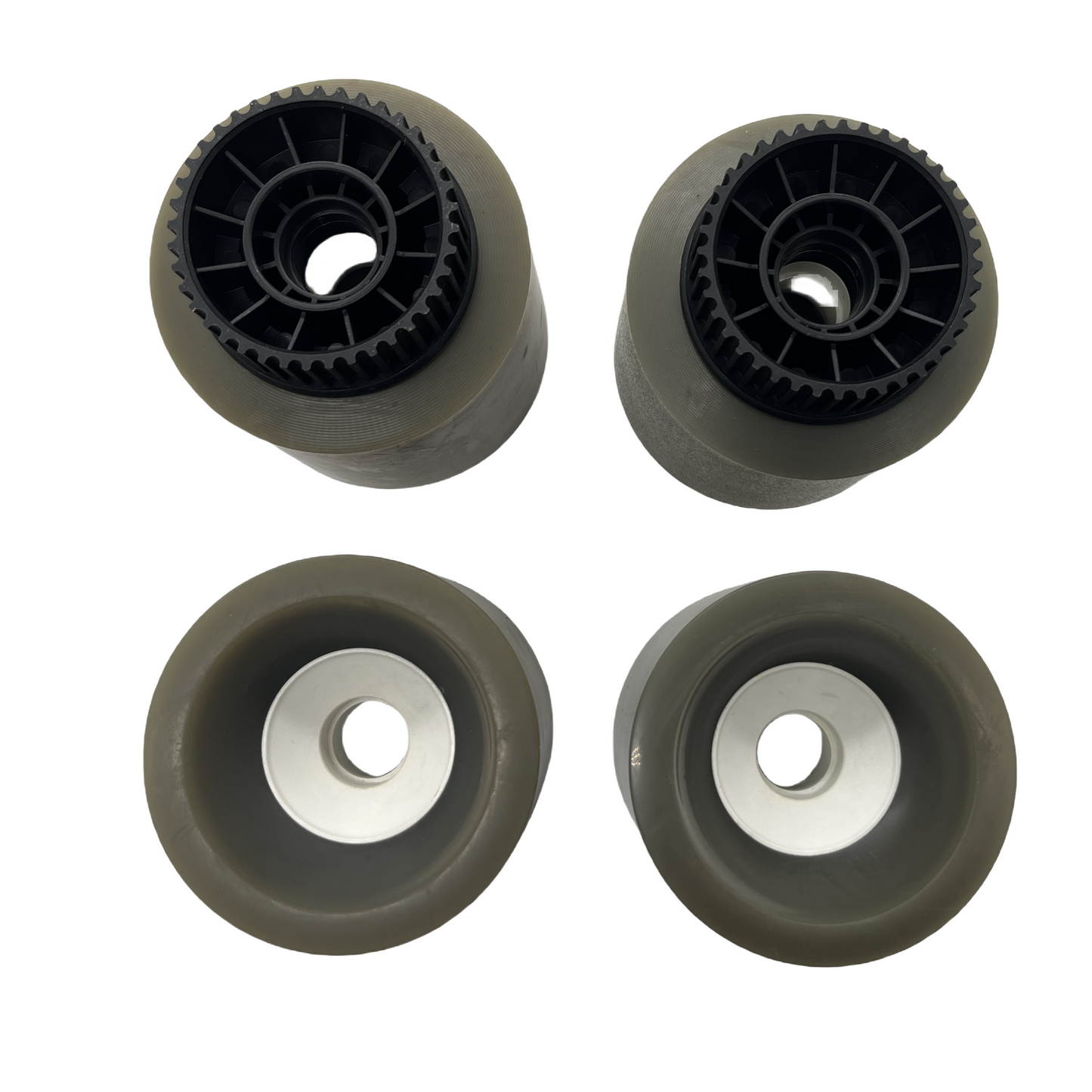 (Only Two Sets Left)90mm Diameter 62mm Wide 78A Grey Skateboard Wheels