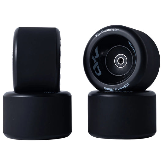 105mm Mad Wheels V2 electric skateboard wheels set of four for stable and comfortable riding