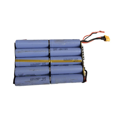 10S2P 18650 battery pack for electric skateboard with exposed cell configuration