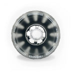 Front view of 120mm Cloud Wheel black electric skateboard wheel