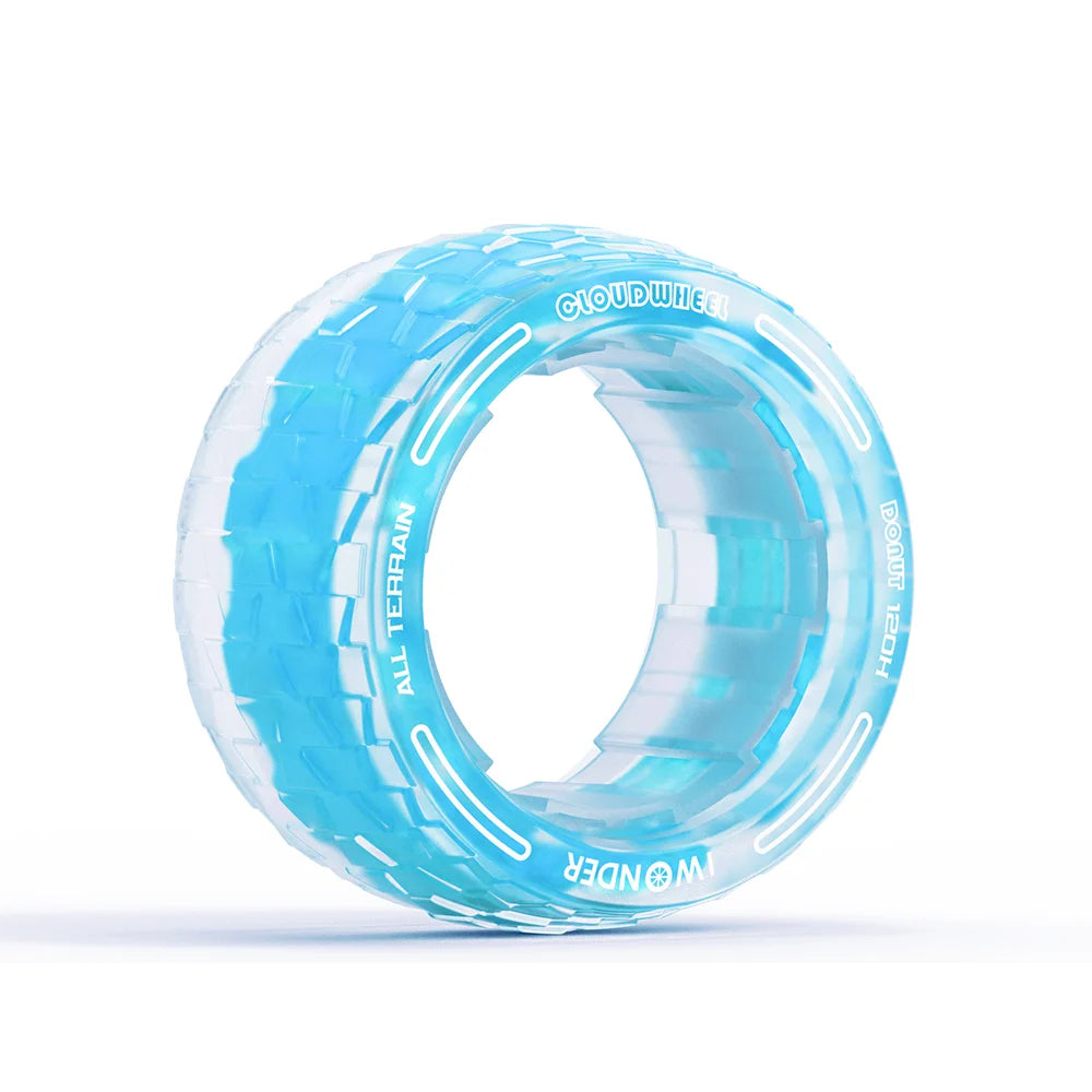 120mm CloudWheel Donut all terrain electric skateboard wheel in blue