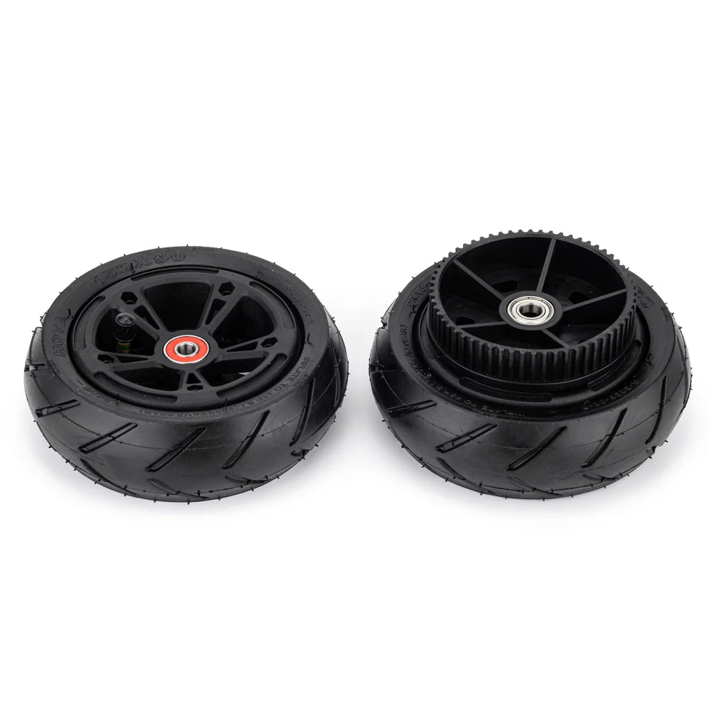 150mm off road electric skateboard wheels with pneumatic tires for stable control
