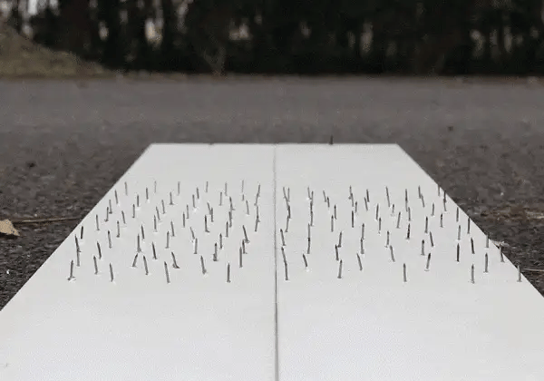 165mm Cloudwheel Rover electric skateboard wheels demonstrating puncture proof and durable performance over nails