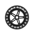 165mm Cloudwheel Rover wheel nero front view electric skateboard wheel