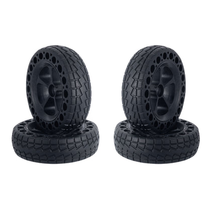 (In Stock, Ready to Ship)160mm Solid Airless All Terrain Off Road Wheel Set for Electric Skateboards