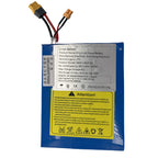36V 5.2Ah 187Wh 10S2P lithium-ion battery pack for electric skateboard with specification label
