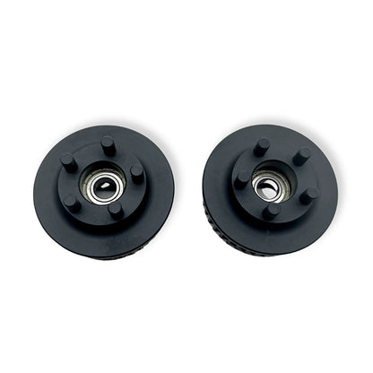 Back view of 40T CNC Kegel pulleys showing kegel core structure for esk8
