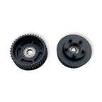 Front detail of 40T CNC Kegel pulley with bearing for electric skateboard