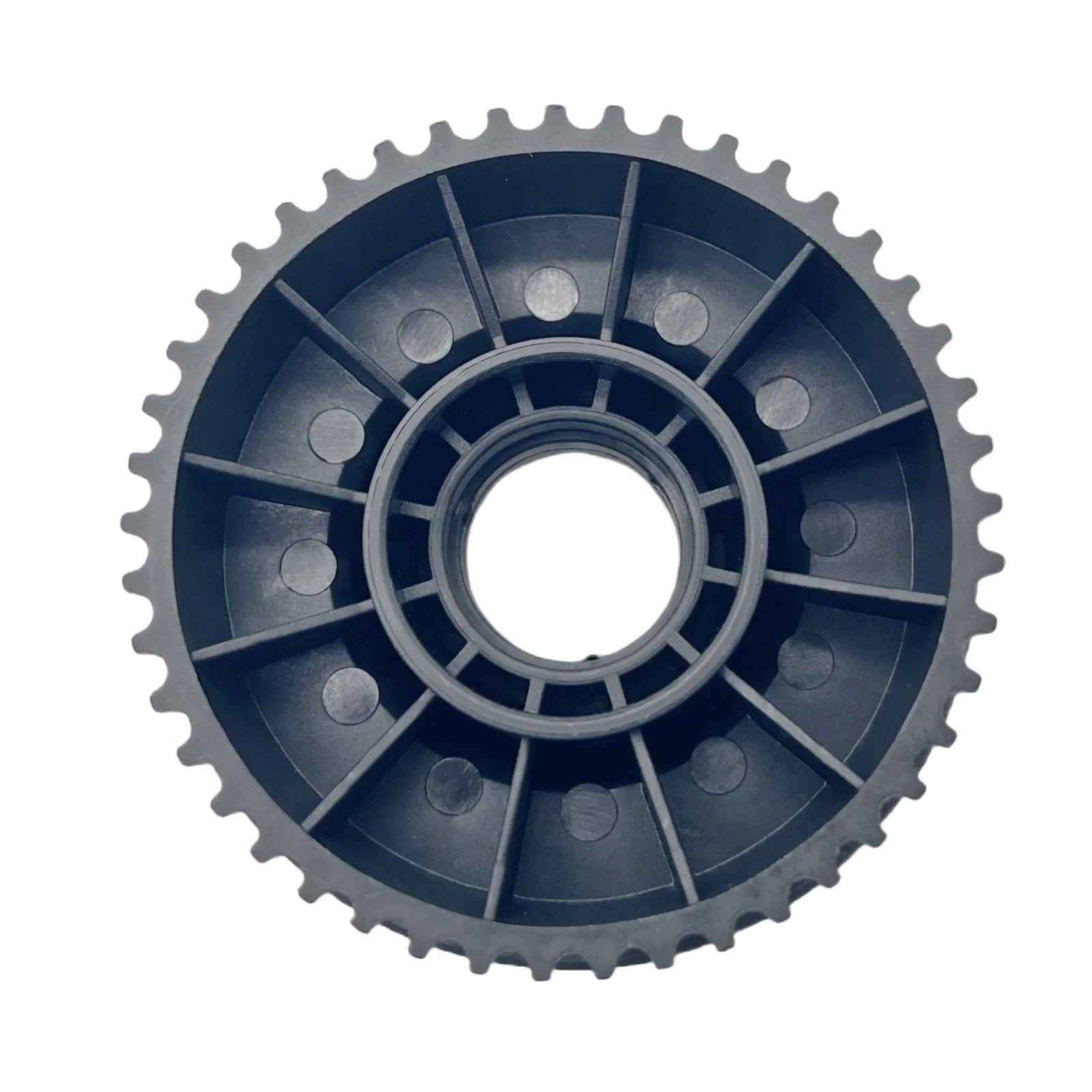 Side profile of 45T ABEC belt drive pulley for electric skateboard, high strength nylon material