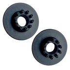 Front view of 45T Kegel pulleys with mounting holes for electric skateboard