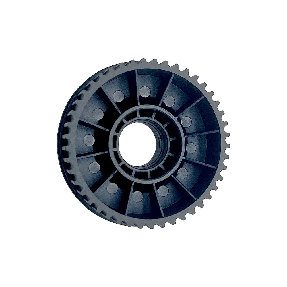 Single 45T Kegel pulley showing rear structure for belt drive wheel