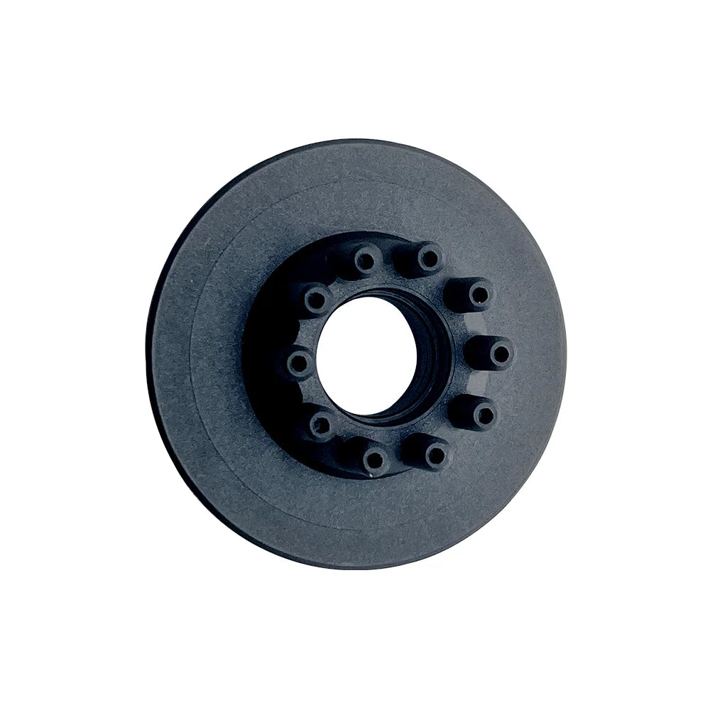 Single 45T Kegel pulley front view for electric skateboard belt drive