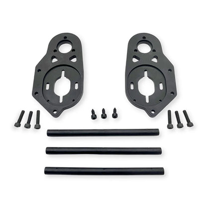 Verreal RS/RS Pro/RS Ultra CNC Motor Mount Brackets (70mm C-C) | Adjustable Motor Positioning for 85-165mm Wheels | 6061 Aluminum | Nylon-Fiberglass Guard Bars (Optional Combo)