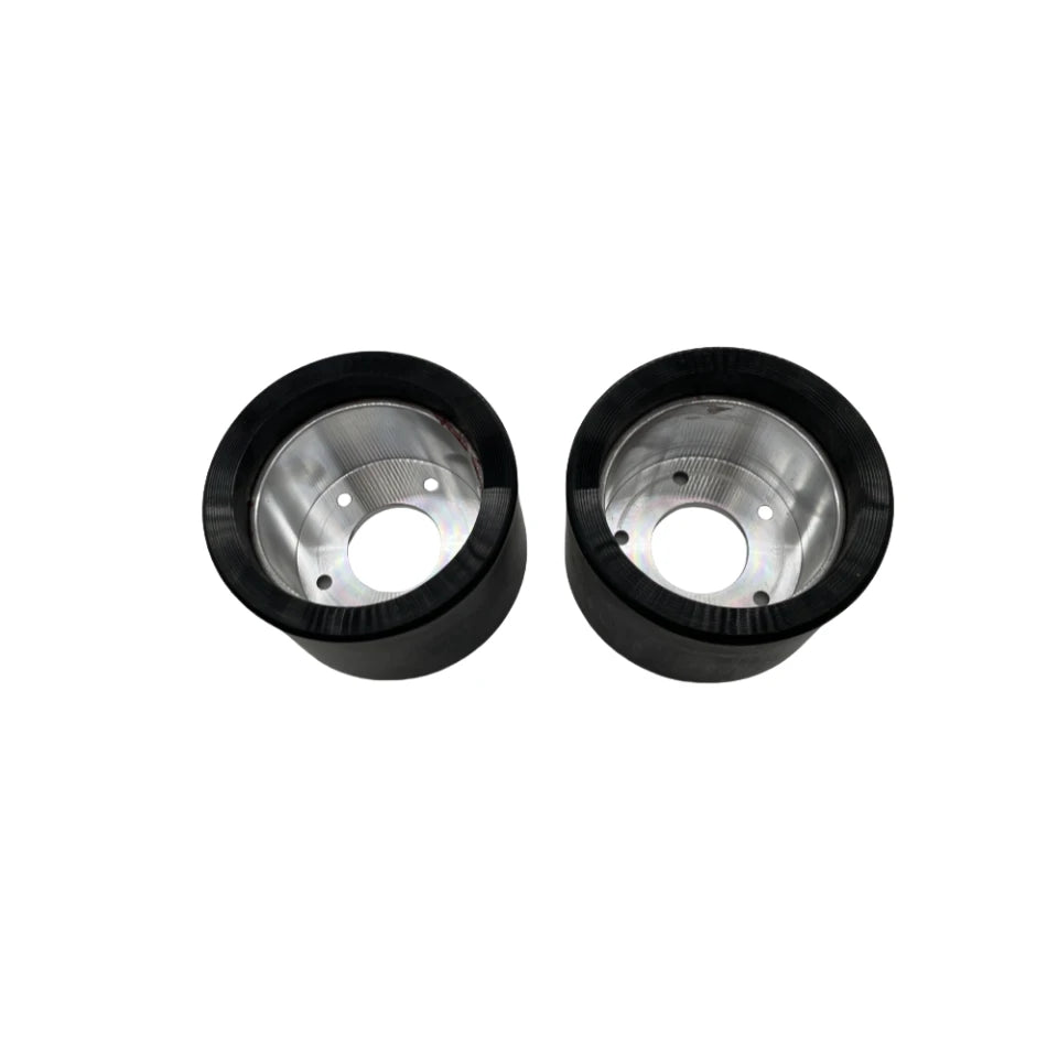 Inner view of 90mm PU sleeves for hub motor electric skateboard wheels