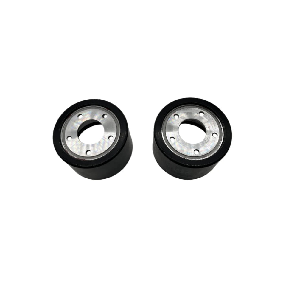 Pair of 90mm PU sleeves for electric skateboard hub motors