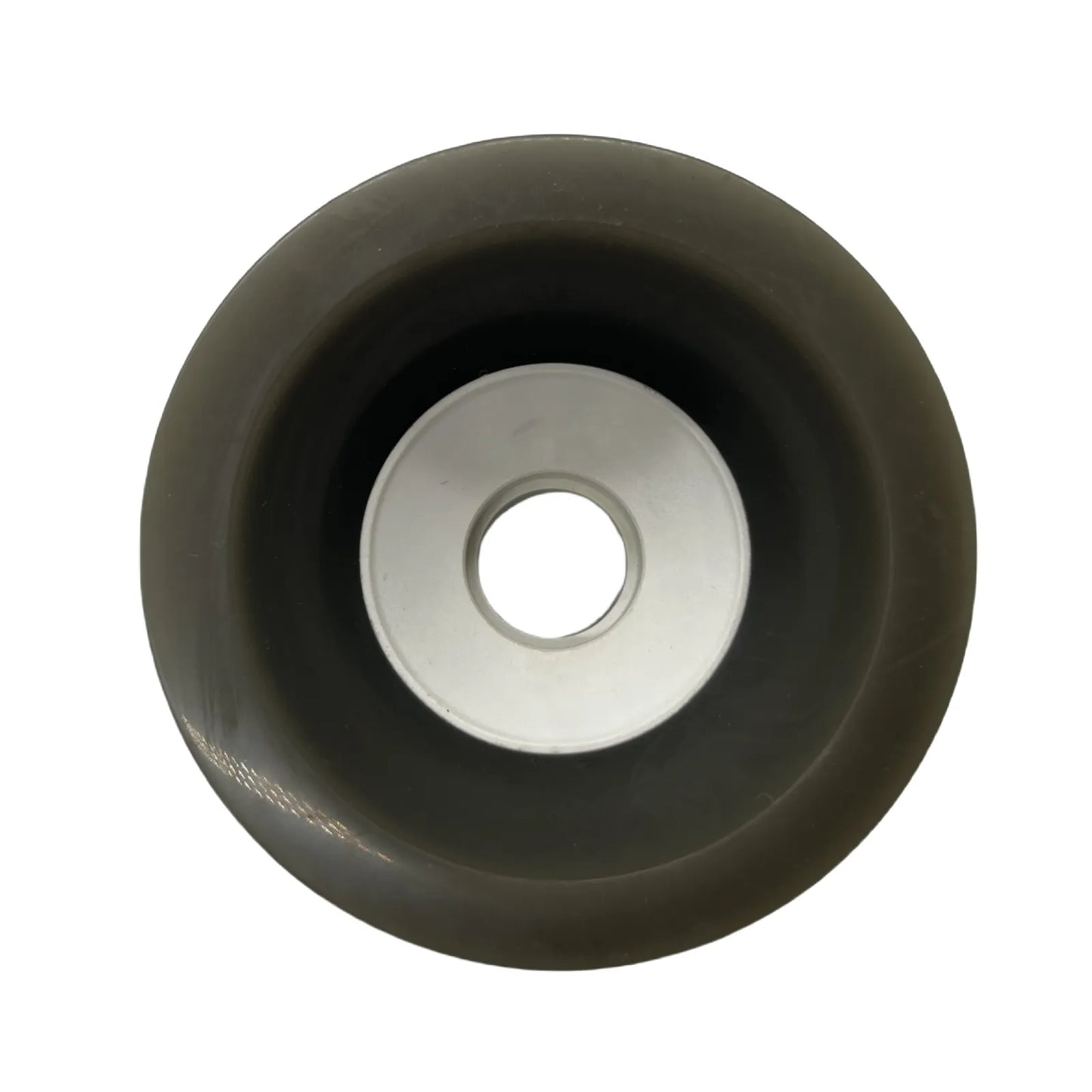 90mm unbranded Boosted style wheel front view with white core