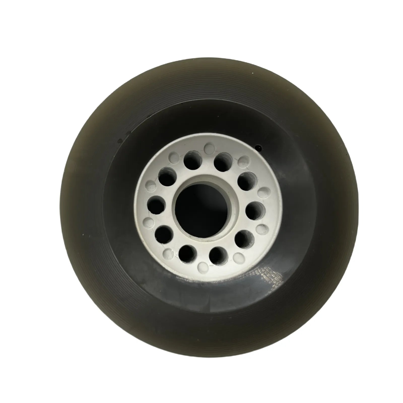 Top view of 90mm unbranded Boosted style electric skateboard wheel