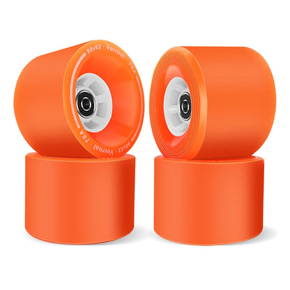 90mm electric skateboard PU wheels 78A orange street wheels set of 4 Verreal