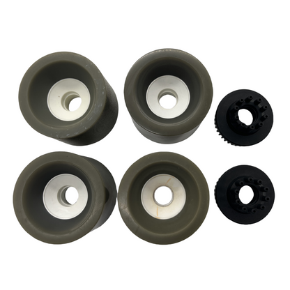 (Only Two Sets Left)90mm Diameter 62mm Wide 78A Grey Skateboard Wheels