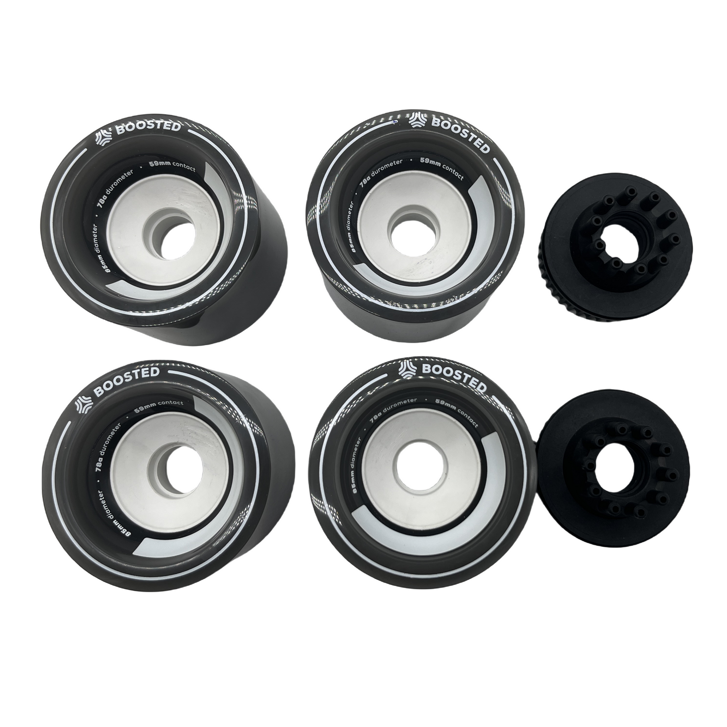85mm 78A Boosted Wheels Premium Street Skateboard Wheels
