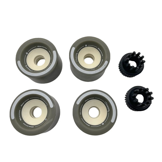 Boosted 80mm electric skateboard wheels 80A with 32T Kegel pulleys