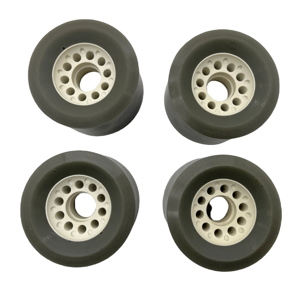 Backside core structure of Boosted 80mm wheels with reinforced hub
