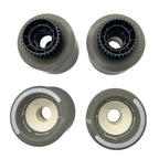 Back view of Boosted 80mm wheels showing Kegel core structure