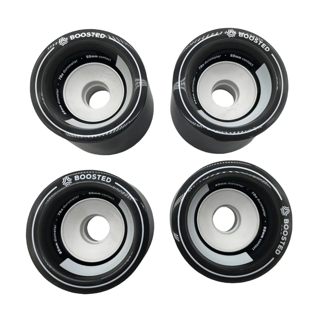 Boosted 85mm wheels designed for smooth street performance and control