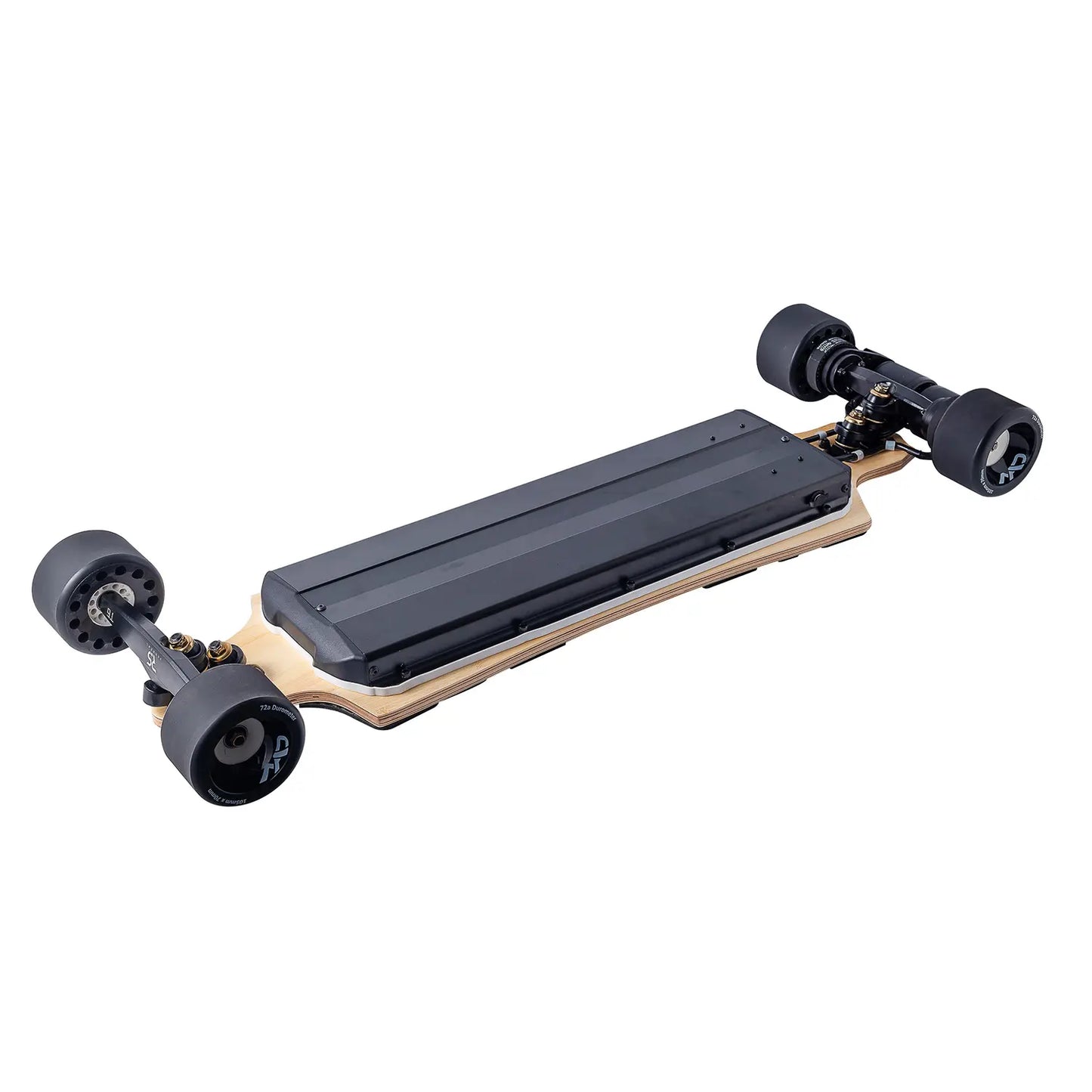 High-torque street electric skateboard with dual 6374 motors and no voltage sag thanks to Samsung 50S.