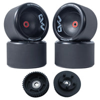 4 Wheels + 2×40T CNC Aluminum Pulleys + Bearings & Spacers