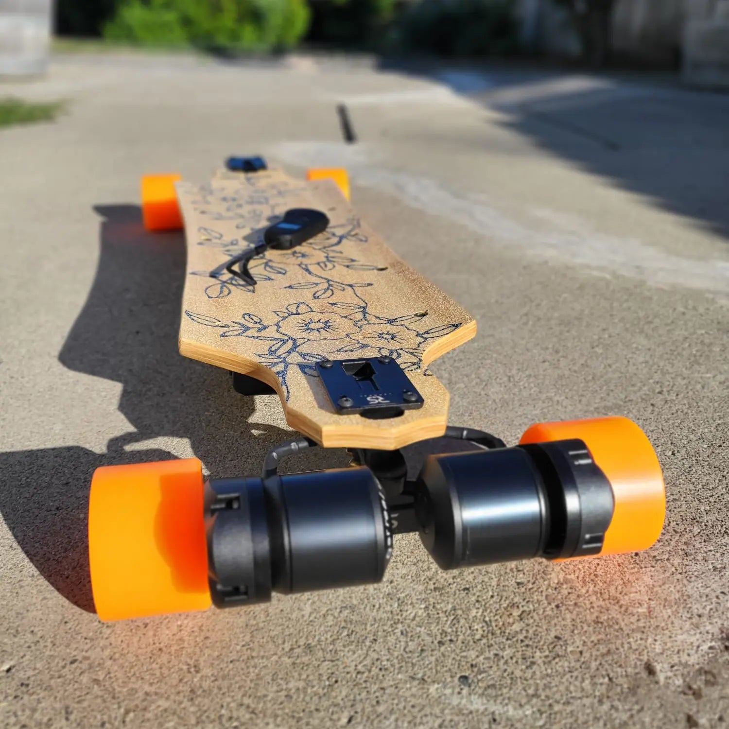 High-performance 3000W dual 6368 motors on a budget electric skateboard, providing incredible torque and speed.