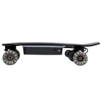 Side profile of Verreal ACE mini electric skateboard with 105mm Cloudwheels showing ground clearance for smooth electric skateboard commuting.