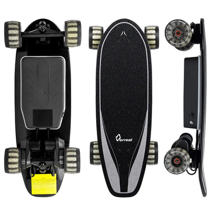 Complete overview of Verreal ACE mini electric skateboard with 105mm Cloudwheels, a portable electric skateboard for college students and daily commuting.