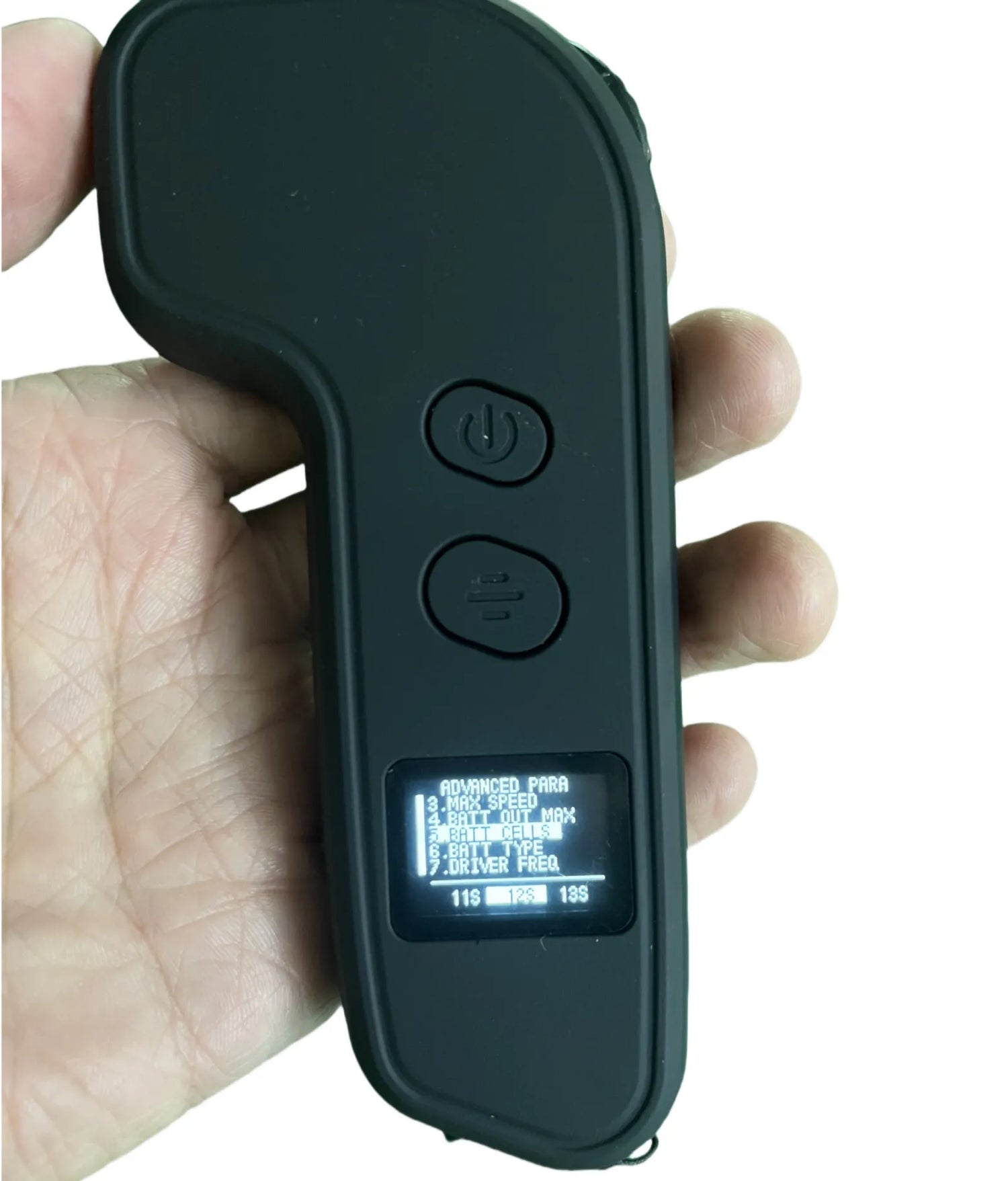 Verreal electric skateboard controller supports 8S-14S battery upgrades, adjustable via remote advanced settings for higher voltage performance.