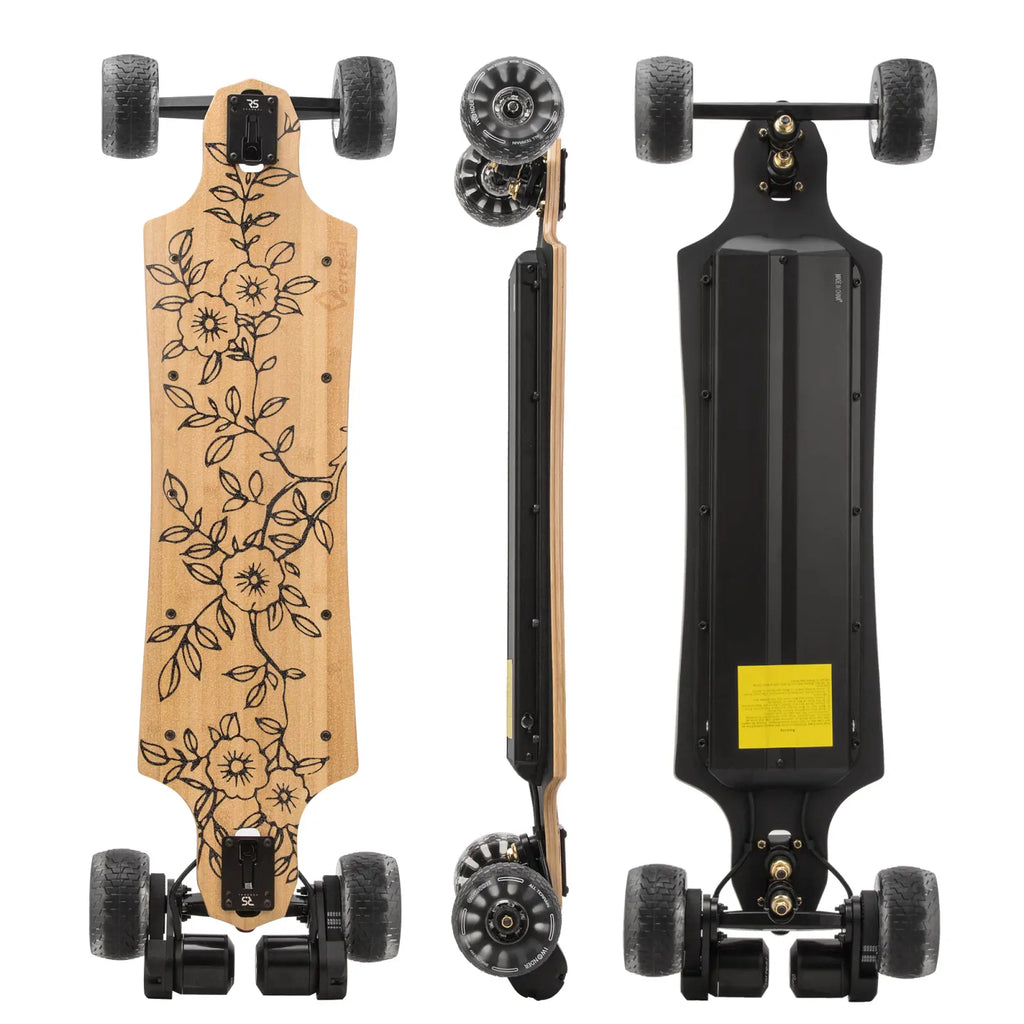 Verreal RS long range electric skateboard with 120mm Cloud Wheels, budget-friendly entry-level model