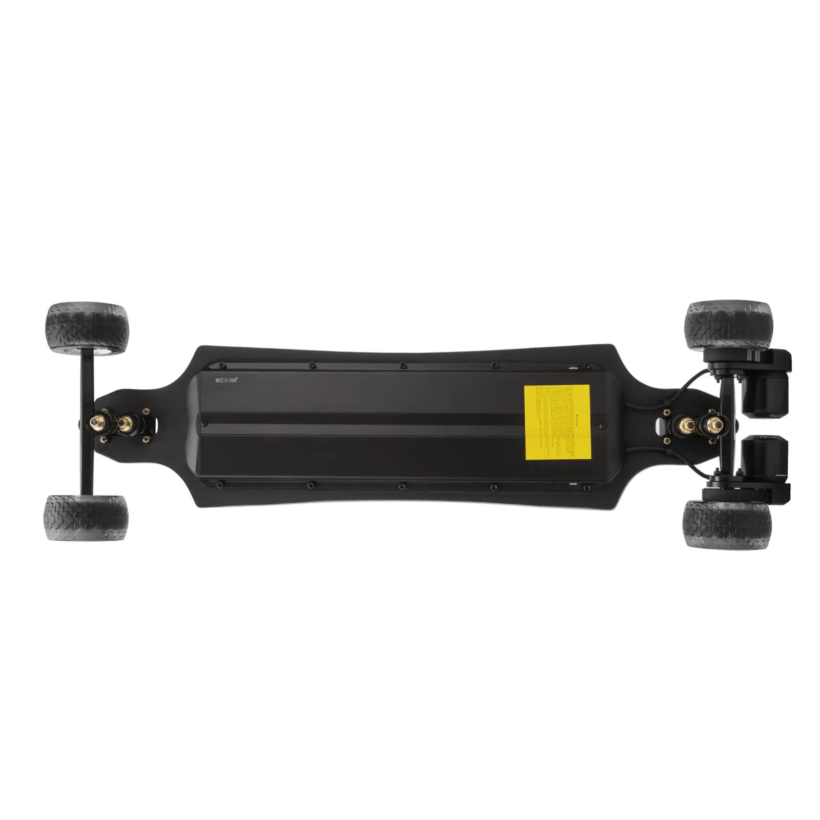 Battery enclosure of Verreal RS long range electric skateboard delivering over 50 km real-world range