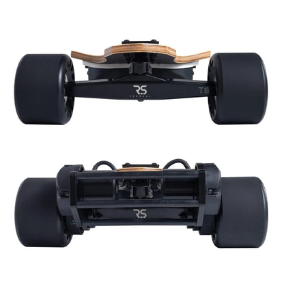 Wide truck setup with Mad Wheels V2 on Verreal RS Neo electric skateboard