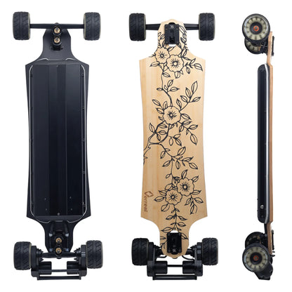 Verreal RS Neo electric skateboard with 110mm Rover wheels installed
