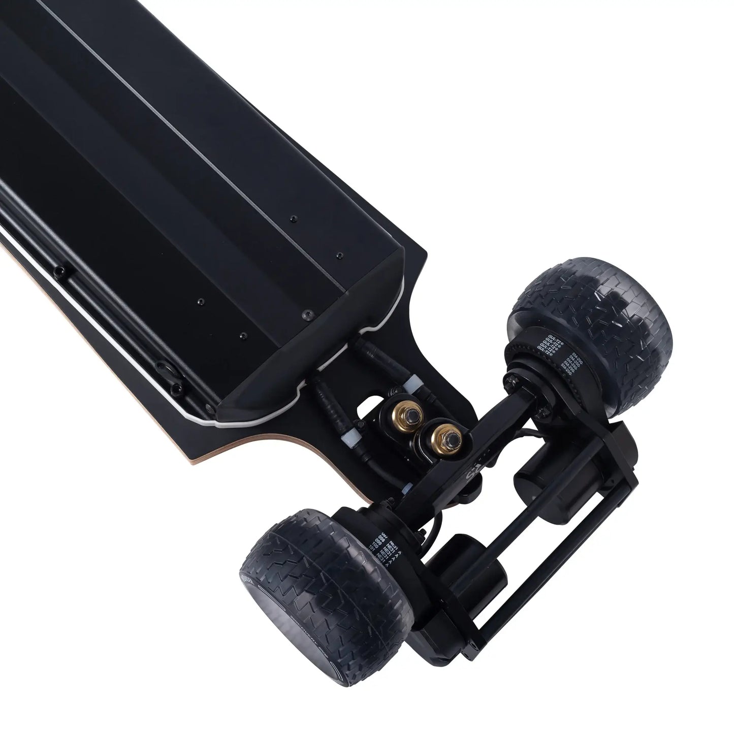 Rear truck and 120mm Cloud wheels on Verreal RS Neo electric skateboard