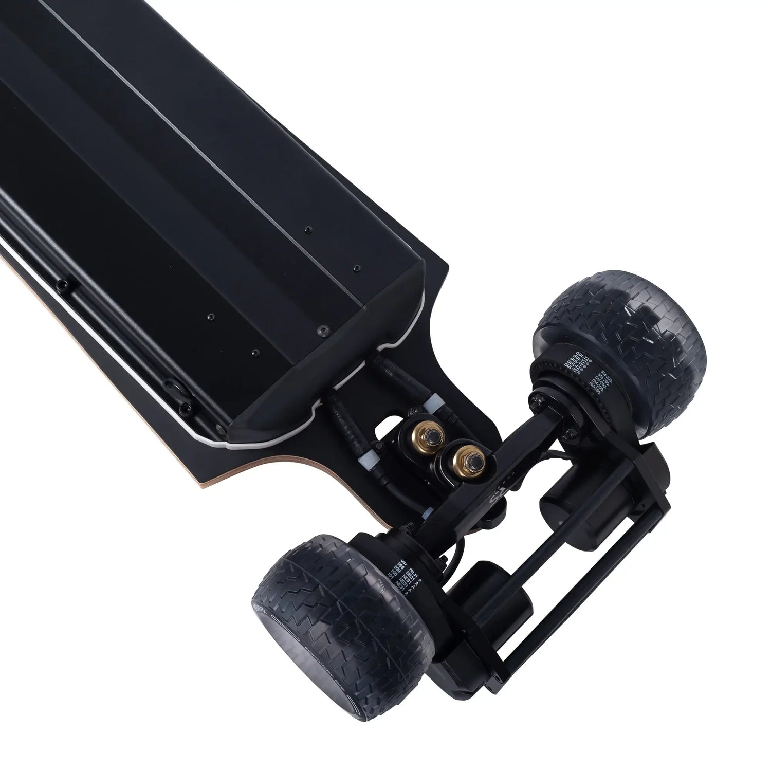 Rear truck and 120mm Cloud wheels on Verreal RS Neo electric skateboard