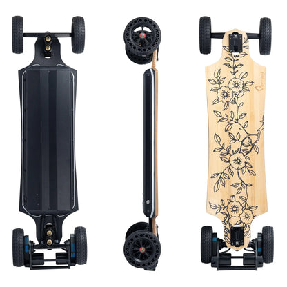Verreal RS Neo electric skateboard with 160mm Pneumatic wheels installed
