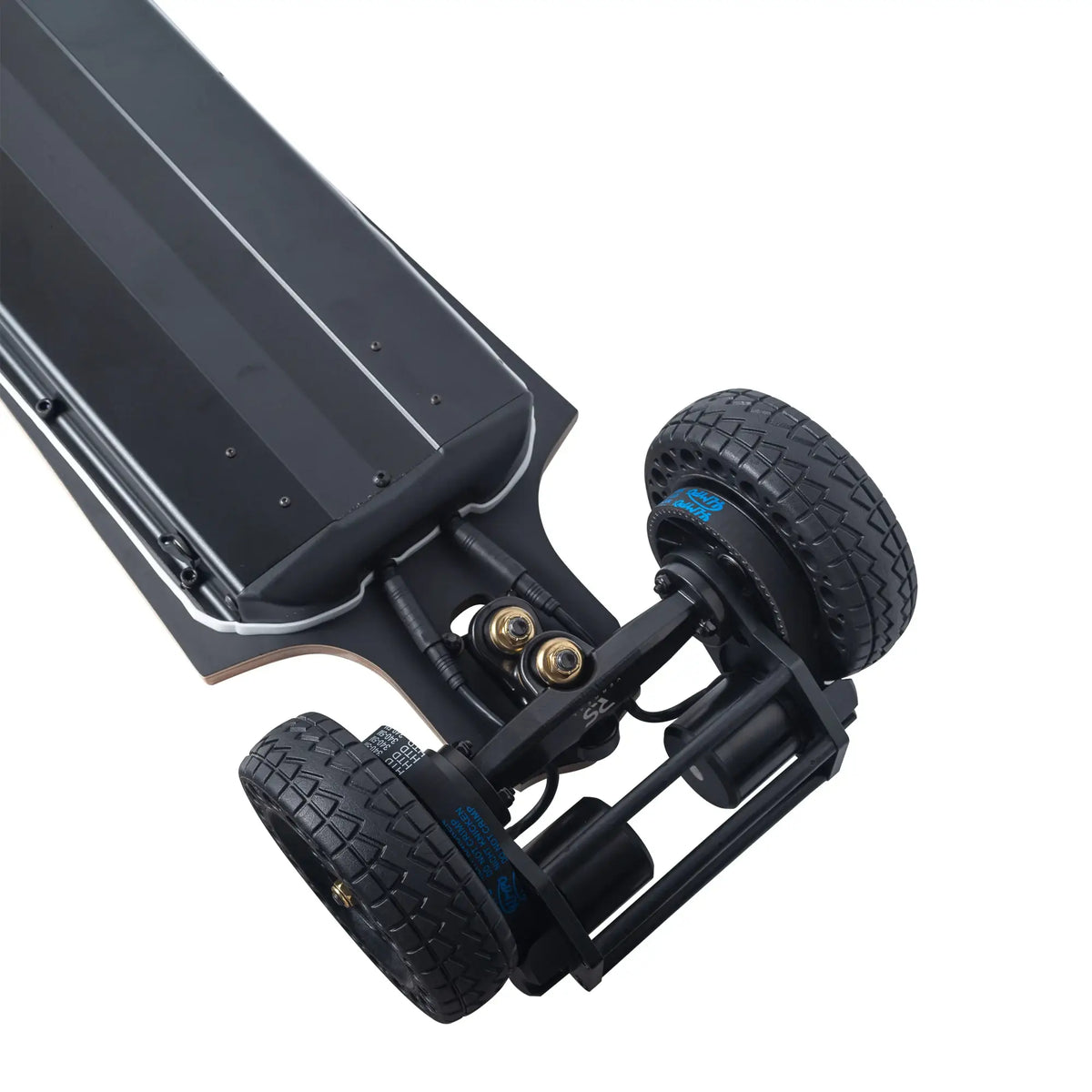 Rear truck and 160mm Airless wheels on Verreal RS Neo electric skateboard