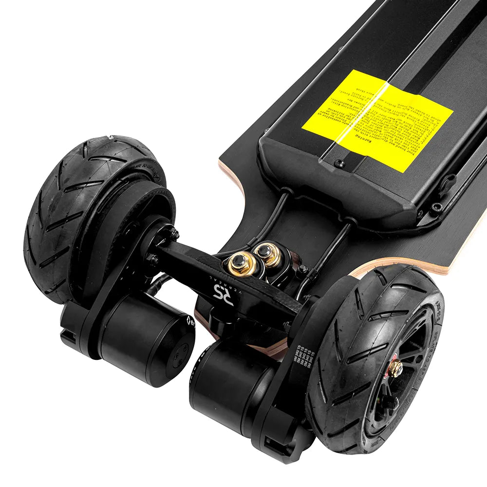 150mm pneumatic tires on Verreal RS off road electric skateboard for gravel and uneven terrain