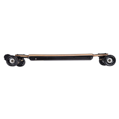 Side profile of Verreal RS Pro long range electric skateboard with 105mm Mad Wheel V2 for smooth long distance riding