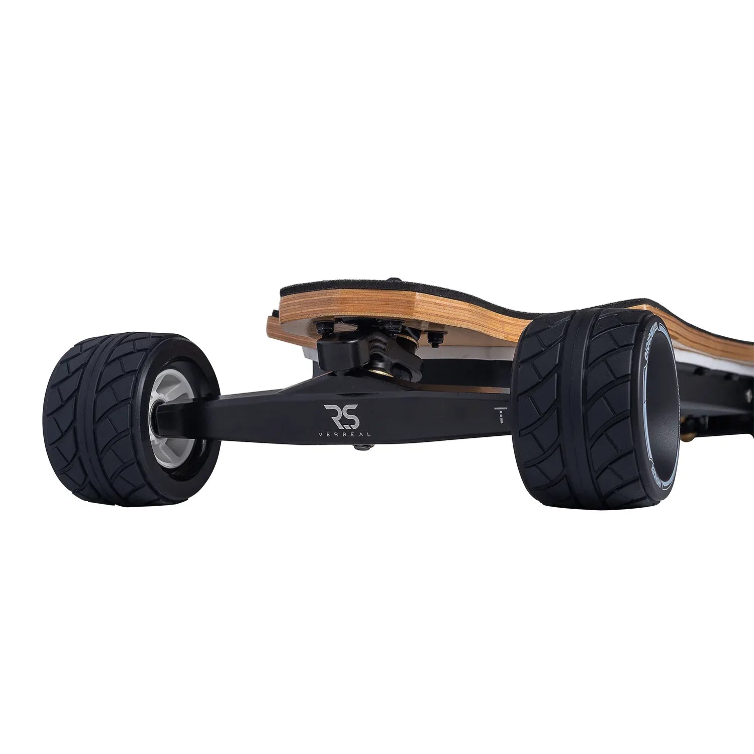 Verreal RS Pro Max equipped with 100mm Cloudwheel Hydro wheels, ideal for all-weather long range riding.